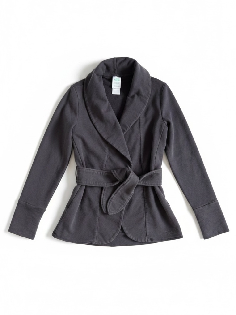 The North Face Tadasana Wrap Cardigan Belted Jacket Yoga Athleisure Black XS